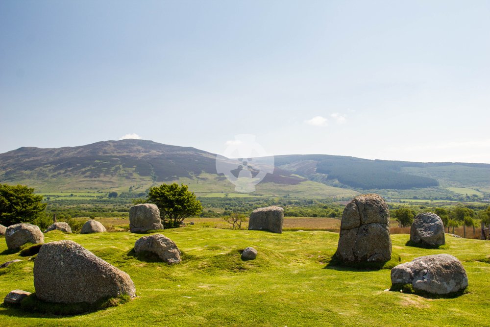 Image showing stone circle no.5 at Machrie Moor, isle of Arran, Scotland