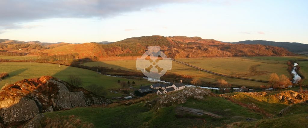 view of kilmartin glen from dunadd