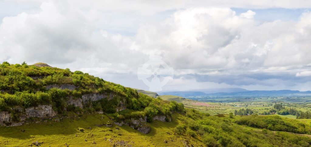 Photo of a cairn on a neignbouring hill at carrowkeel